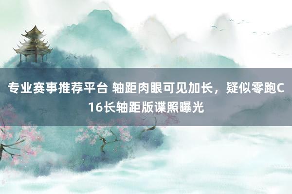 专业赛事推荐平台 轴距肉眼可见加长,疑似零跑C16长轴距版谍照曝光