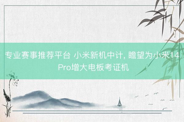 专业赛事推荐平台 小米新机中计, 瞻望为小米14 Pro增大电板考证机