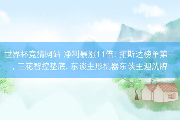 世界杯竞猜网站 净利暴涨11倍! 拓斯达榜单第一, 三花智控垫底, 东谈主形机器东谈主迎洗牌